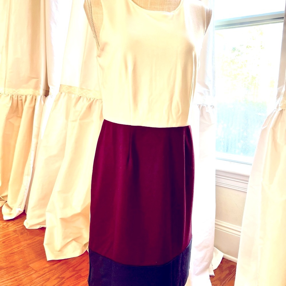 Banana Republic sz 4 three tone color block dress
